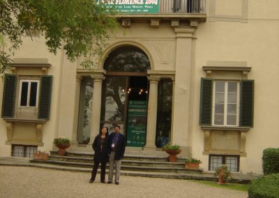 Mrs. Suneeta Misra at La Villa Viviani, venue of the Laser Florence 2004 Conference