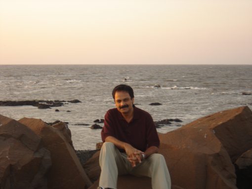 scenic spots on the TIFR campus in Mumbai during his Fulbright Scholarship tenure in India (2005)