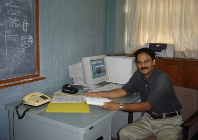 Professor Misra in his office at TIFR (2005)
