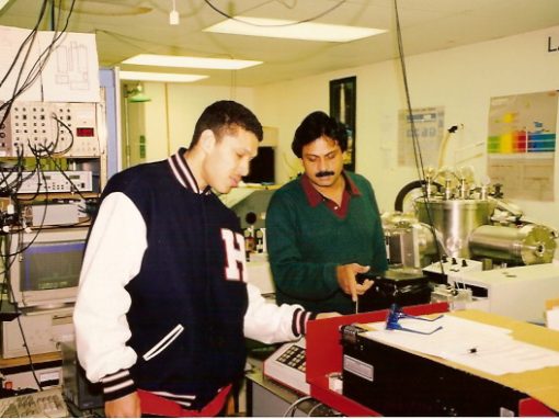 Aligning the dye laser beam