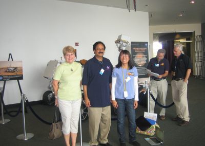 Prof. Misra with Florence Tan. (Eric Lyness and Dave Martin in background)