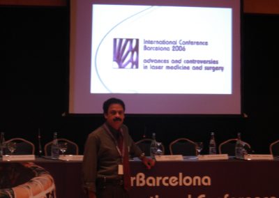 P. Misra at the Laser Barcelona 2006 International Conference in Barcelona, Spain, Sep. 2006