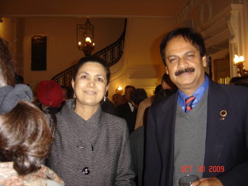 Prof. Misra with Ms. Meera Shankar, Ambassador of India to the U.S.