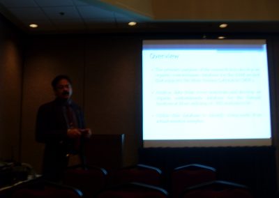 Dr. Misra presenting in AbSciCon 2010.