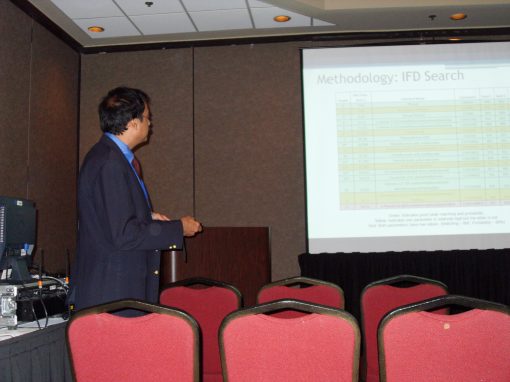 Dr. Misra presenting in AbSciCon 2010.