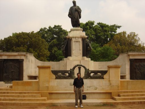 Professor Misra at the Indian Institute of Science campus on Advances in Spectroscopy, Bangalore