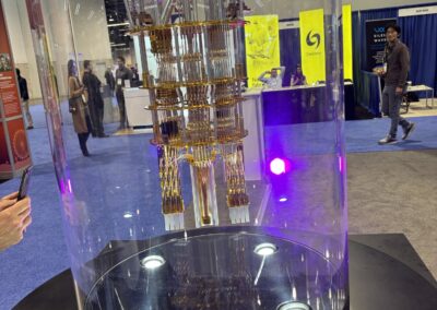 A 1/2 scale model of a 64-qubit Superconducting Quantum Computer at APS Global Physics Summit March 2025
