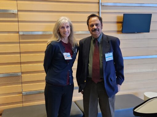 Dr. Misra with Ms. Donna Hammer at the SPS Zone 4 Meeting Hosted By the University of Maryland College Park (UMD) April 2025