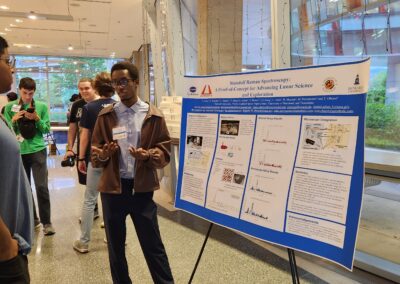 Undergraduate Student, David Mugisha, Presenting at the SPS Zone 4 Meeting Hosted By the University of Maryland College Park (UMD) April 2025
